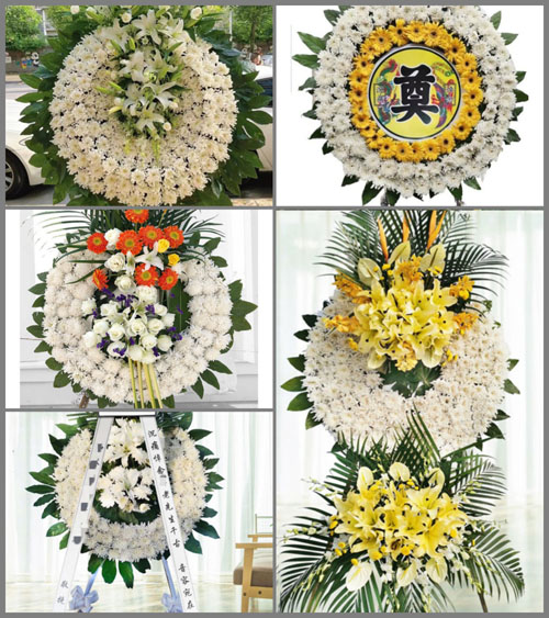 湖北黄冈市黄梅县大河镇车路村花圈速递